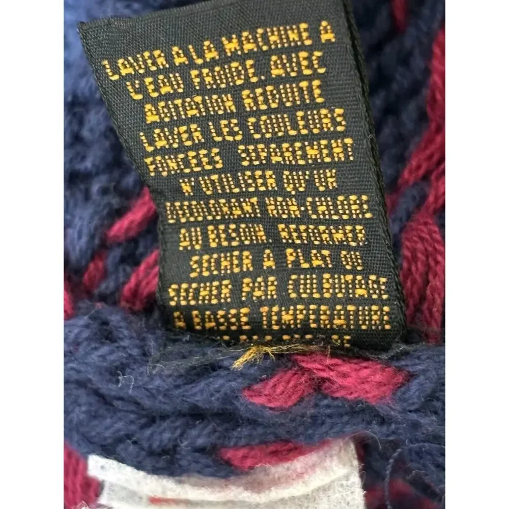 Vintage Eddie Bauer Ribbed Knit Sweater Mens Size XL Tall Blue Classic 90s - Picture 5 of 8